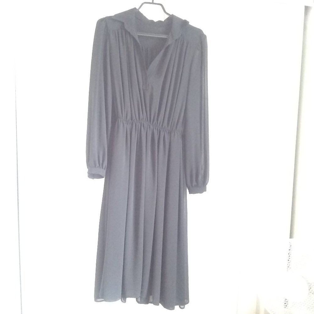 Beautiful sheer black midi dress